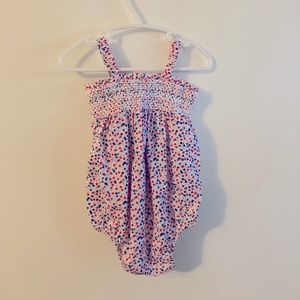 Baby Gap Red White and Blue Stars Summer Bubble Shorty Romper